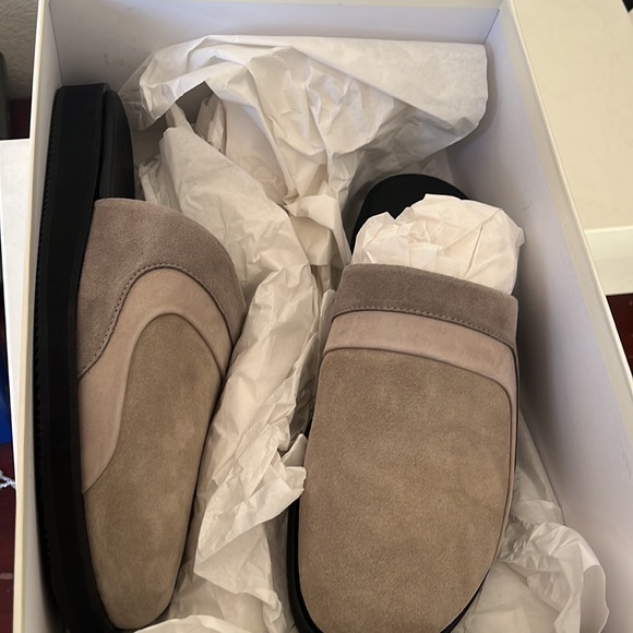 NWT John Elliott Grace Slide desert suede leather slide sandal mule size 42 - Picture 7 of 11